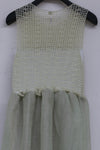 SWAYING/KNIT Crochet stitching rotating skirt SW212LS20 Green PS32